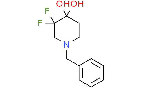 1-benzyl-3,3-difluoropiperidine-4,4-diol