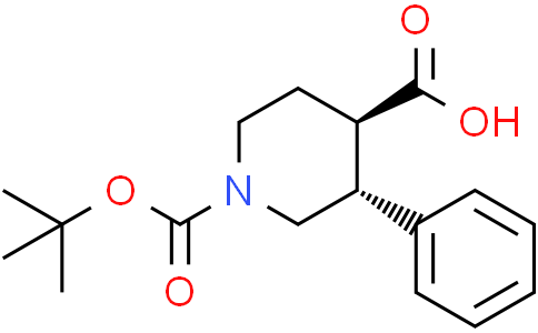 trans-1-tert-butoxycarbonyl-3-phenyl-piperidine-4-carboxylic acid