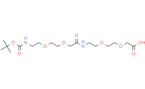 Boc-8-amino-3,6-dioxaoctanoyl-8-amino-3,6-dioxaoctanoic acidCas:1069067-08-8