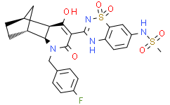 N-[3-[(4AR,5S,8R,8AS)-1-[(4-氟苯基)甲基]-1,2,4A,5,6,7,8,8A-八氢-4-羟基-2-氧代-5,8-甲桥喹啉-3-基]-1,1-二氧代-2H-1,2,4-苯并噻二嗪-7-基]甲磺酰胺