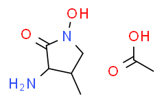 (3R，4R)-1-羟基-3-氨基-4-甲基-2-吡咯烷酮醋酸盐,≥95%