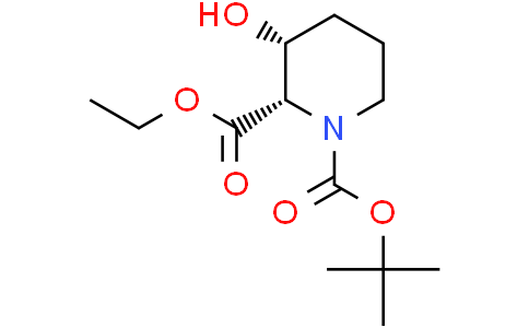 O1-tert-butyl O2-ethyl (2S,3R)-3-hydroxypiperidine-1,2-dicarboxylate