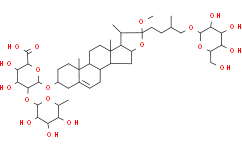 (3beta，22alpha)-26-(beta-glucopyranosyloxy)-22-methoxyfurost-5-en-3-yl 2-O-(6-deoxy-alpha-mannopyranosyl)-beta-glucopyranosiduronic acid