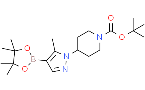 tert-butyl 4-[5-methyl-4-(4,4,5,5-tetramethyl-1,3,2-dioxaborolan-2-yl)pyrazol-1-yl]piperidine-1-carboxylate
