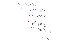 3-[[[3-[(二甲基氨基)甲基]苯基]氨基]苯基亚甲基]-2,3-二氢-N,N-二甲基-2-氧代-1H-吲哚-6-羧酰胺