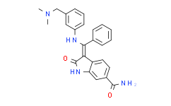3-[[[3-[(二甲基氨基)甲基]苯基]氨基]苯基亚甲基]-2,3-二氢-2-氧代-1H-吲哚-6-甲酰胺