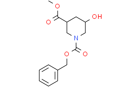 1-benzyl 3-methyl 5-hydroxypiperidine-1,3-dicarboxylate
