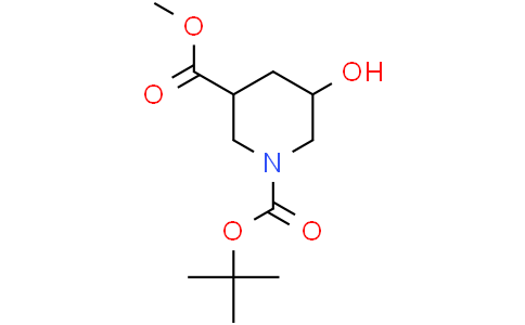 1-tert-butyl 3-methyl 5-hydroxypiperidine-1,3-dicarboxylate
