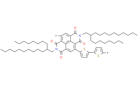 Poly(2,7-bis(2-octyldodecyl)benzo[lmn][3,8]phenanthroline-1,3,6,8 (2H,7H)-tetraone-4,9-diyl)([2,2']bithiophenyl-5,5'-diyl)Cas:1100243-40-0