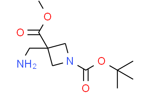 O1-tert-butyl O3-methyl 3-(aminomethyl)azetidine-1,3-dicarboxylate