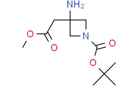 tert-butyl 3-amino-3-(2-methoxy-2-oxoethyl)azetidine-1-carboxylate