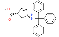 2-Cyclopentene-1-carboxylic acid, 4-[(triphenylmethyl)amino]-, methyl ester, (1S,4R)-