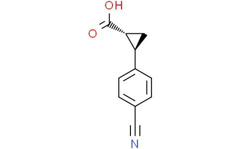 trans-2-(4-cyanophenyl)cyclopropanecarboxylic acid