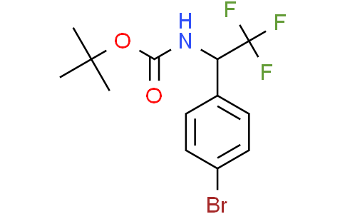 tert-Butyl(1-(4-bromophenyl)-2,2,2-trifluoroethyl)carbamateCas:1129541-06-5