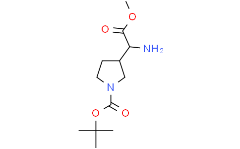 tert-butyl 3-(1-amino-2-methoxy-2-oxoethyl)pyrrolidine-1-carboxylate