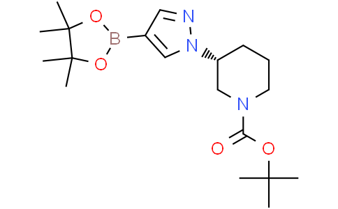 tert-butyl (3R)-3-[4-(tetramethyl-1,3,2-dioxaborolan-2-yl)-1H-pyrazol-1-yl]piperidine-1-carboxylate