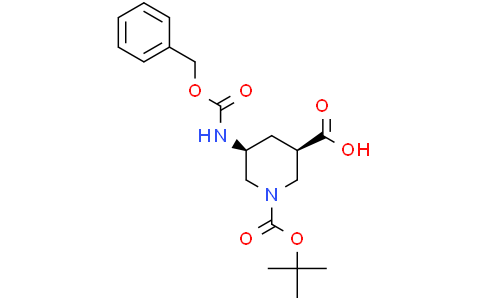 (3R,5S)-5-(benzyloxycarbonylamino)-1-tert-butoxycarbonyl-piperidine-3-carboxylic acid