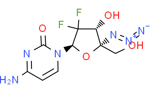 4-amino-1-[(2R,4R,5R)-5-azido-3,3-difluoro-4-hydroxy-5-(hydroxymethyl)tetrahydrofuran-2-yl]pyrimidin-2-one
