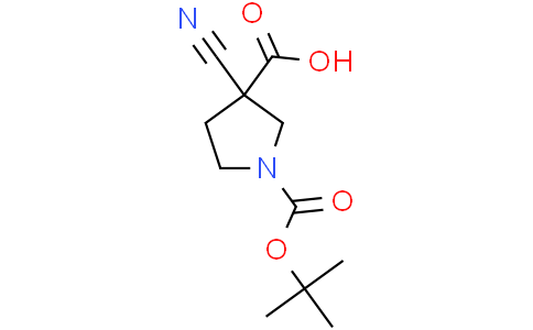 1-tert-butoxycarbonyl-3-cyano-pyrrolidine-3-carboxylic acid