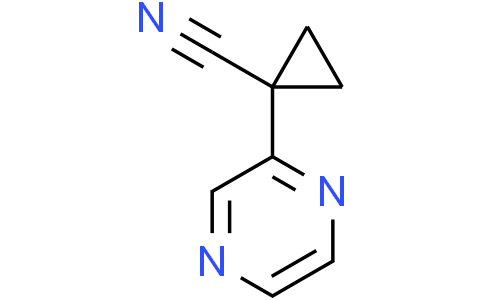 1-pyrazin-2-ylcyclopropanecarbonitrile