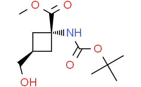 methyl cis-1-{[(tert-butoxy)carbonyl]amino}-3-(hydroxymethyl)cyclobutane-1-carboxylate