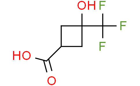 3-hydroxy-3-(trifluoromethyl)cyclobutane-1-carboxylic acid