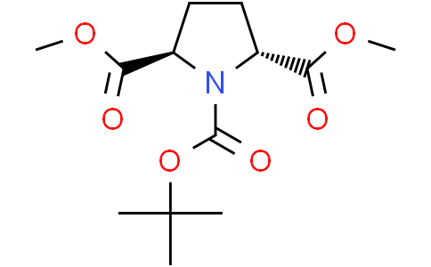 O1-tert-butyl O2,O5-dimethyl trans-pyrrolidine-1,2,5-tricarboxylate