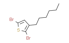 2，5-二溴-3-己基噻吩,≥98%，GC