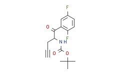 (1-(2，5-二氟苯基)-1-氧代-4-炔-2-基)氨基甲酸叔丁酯,≥98%