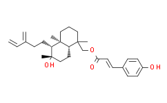 ((1S,4aS,5R,6R,8aR)-6-hydroxy-1,4a,6-trimethyl-5-(3-methylenepent-4-en-1-yl)decahydronaphthalen-1-yl)methyl (E)-3-(4-hydroxyphenyl)acrylate