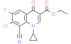 1-环丙基-6-氟-7-氯-1，4-二氢-8-氰基-4-氧代-3-喹啉羧酸乙酯