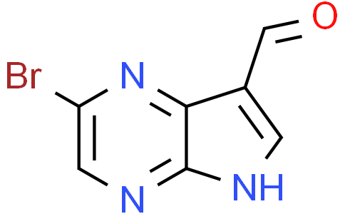 2-bromo-5H-pyrrolo[2,3-b]pyrazine-7-carbaldehyde
