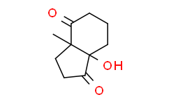 (+/-)-cis-6-Hydroxy-1-methylbicyclo[4.3.0]nonane-2,7-dione  (±)-顺-6-羟基-1-甲基双环[4,3,0]壬烷-2,7-二酮