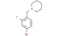 1-[(4-Bromo-2-fluorophenyl)methyl]piperidine