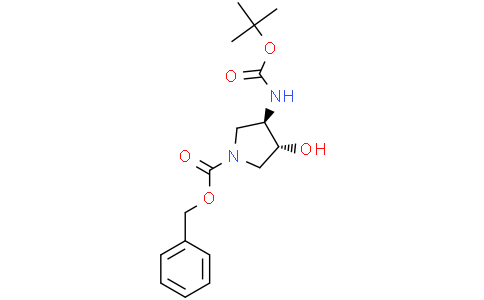 benzyl (3R,4R)-3-(tert-butoxycarbonylamino)-4-hydroxy-pyrrolidine-1-carboxylate