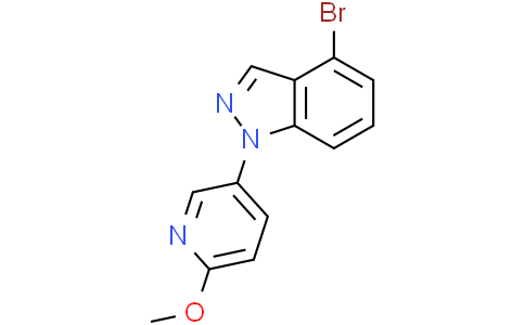 4-bromo-1-(6-methoxy-3-pyridyl)indazole