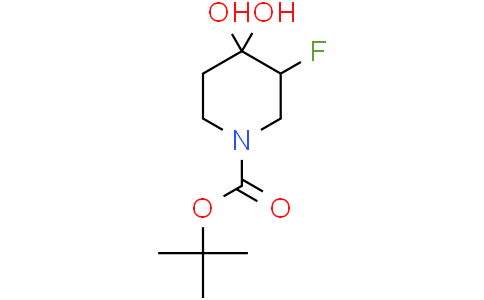 tert-butyl 3-fluoro-4,4-dihydroxypiperidine-1-carboxylate