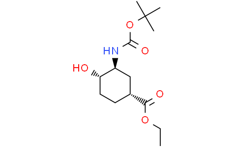 ethyl (1R,3S,4S)-3-{[(tert-butoxy)carbonyl]amino}-4-hydroxycyclohexane-1-carboxylate