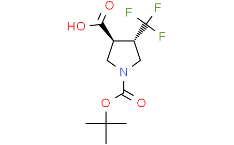 trans-1-tert-butoxycarbonyl-4-(trifluoromethyl)pyrrolidine-3-carboxylic acid