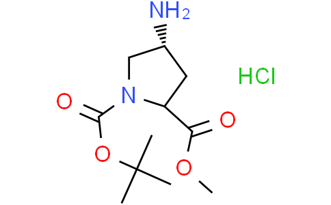 1-tert-butyl 2-methyl (2R,4R)-4-aminopyrrolidine-1,2-dicarboxylate hydrochloride