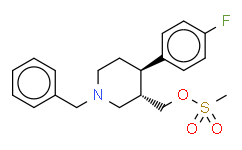 trans 1-Benzyl-4-(4-fluorophenyl)-3-methylsulfonatepiperidine-d4,≥98 atom % D