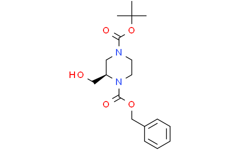 O1-benzyl O4-tert-butyl (2R)-2-(hydroxymethyl)piperazine-1,4-dicarboxylate