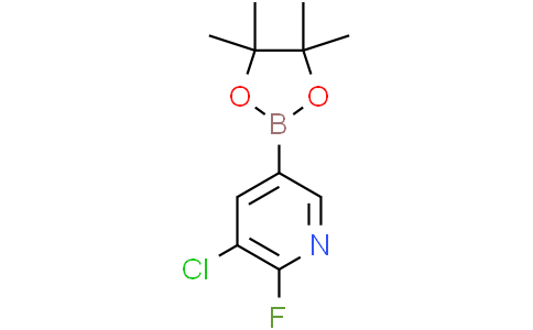 3-chloro-2-fluoro-5-(4,4,5,5-tetramethyl-1,3,2-dioxaborolan-2-yl)pyridine