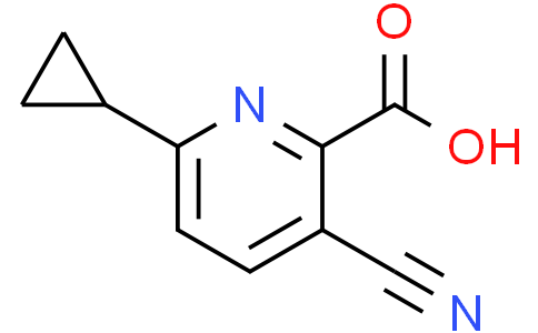 3-cyano-6-cyclopropylpyridine-2-carboxylic acid