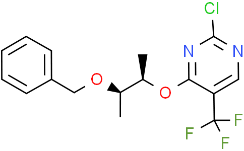 4-[(1R,2R)-2-benzyloxy-1-methyl-propoxy]-2-chloro-5-(trifluoromethyl)pyrimidine