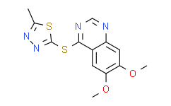6,7-二甲氧基-4-[(5-甲基-1,3,4-噻二唑-2-基)硫基]喹唑啉