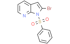 2-溴-1-(苯基磺酰基)-1H-吡咯并[2，3-b]吡啶,97%