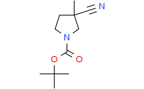 tert-butyl 3-cyano-3-methyl-pyrrolidine-1-carboxylate