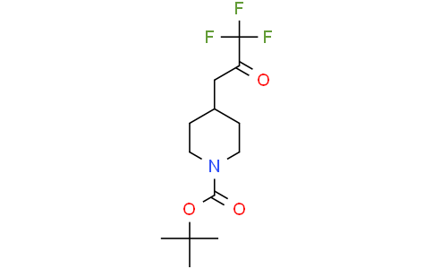 tert-butyl 4-(3,3,3-trifluoro-2-oxo-propyl)piperidine-1-carboxylate