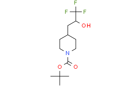 tert-butyl 4-(3,3,3-trifluoro-2-hydroxypropyl)piperidine-1-carboxylate